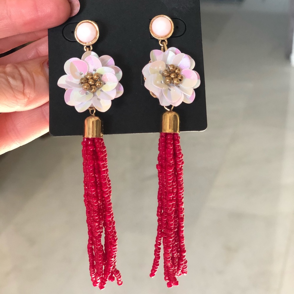 🌺Adorable Halogen Fuchsia Pink Floral Earrings